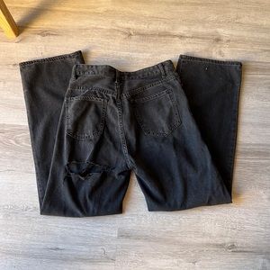 Black jeans with rips size 5/27